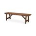 POLYWOOD® Rustic Farmhouse 60" Backless Outdoor Bench Plastic in Brown | 17 H x 61 W x 15.5 D in | Wayfair PL36-T3L2TE