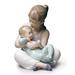 Lladro Siblings Sister Figurine Porcelain/Ceramic in Blue/Brown | 8.27 H x 5.91 W x 7.87 D in | Wayfair 01009236