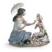 Lladro As Pretty as a Flower Mother Figurine Porcelain/Ceramic in Blue/Pink/White | 10.63 H x 11.02 W x 7.09 D in | Wayfair 01006910