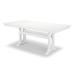 POLYWOOD® Farmhouse Trestle 37.75" x 72.25" Dining Table Plastic in White | 29 H x 37.75 W x 72.25 D in | Outdoor Dining | Wayfair PL83-T1L1WH