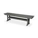 POLYWOOD® Farmhouse Trestle 65" Outdoor Bench Plastic in Gray | 17 H x 65 W x 14 D in | Wayfair PL36-T1L1GY