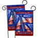 Breeze Decor Celebrate Freedom Impressions Decorative 2-Sided 19 x 13 in. Garden Flag, Polyester in Red/Blue | 18.5 H x 13 W in | Wayfair