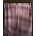 Rosalind Wheeler Lombard Gingham Room Darkening Outdoor Rod Pocket Single Curtain Panel Polyester in Red/Black | 48 H in | Wayfair