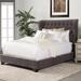 Rosdorf Park Ato Tufted Upholstered Standard Bed Metal in Brown/Gray | 61 H x 88.5 W x 91 D in | Wayfair 6F9AF07CC35C40E29214ADA36D9F4B16