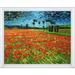 Vault W Artwork Field of Poppies by Vincent Van Gogh Framed Painting Canvas, Wood in Blue/Green/Red | 18.75 H x 22.75 W x 2 D in | Wayfair