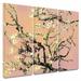 Vault W Artwork 'Eggshell Almond Blossom' by Vincent Van Gogh - 3 Piece Print on Wrapped Canvas Set Canvas in Brown | 24 H x 54 W x 2 D in | Wayfair