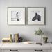 Horse - 2 Piece Picture Frame Photograph Print Set on Glass in Black/White Laurel Foundry Modern Farmhouse® | 22 H x 22 W x 1.5 D in | Wayfair