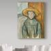 Vault W Artwork 'Boy w/ a Straw Hat' by Paul Cezanne Oil Painting Print on Wrapped Canvas in Brown/Gray | 24 H x 18 W x 2 D in | Wayfair