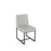 Orren Ellis Ninh Upholstered Side Chair Fabric in Gray/Black | 33 H x 17 W x 22.5 D in | Wayfair B678C98F5A2F43A2BA35EB4C90BECC4E