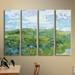 Vault W Artwork 'Field w/ Green Wheat' by Vincent Van Gogh 4 Piece Painting Print on Wrapped Canvas Set Canvas in White | Wayfair 0van064d3648w