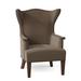 Wingback Chair - Fairfield Chair Linton 30.5" Wide Slipcovered Wingback Chair Polyester/Other Performance Fabrics in Green/Brown | Wayfair