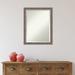 Gracie Oaks Fairlough Traditional Beveled Bathroom/Vanity Wall Mirror Plastic in Brown | 27.5 H x 21.5 W x 2 D in | Wayfair