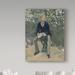 Vault W Artwork George Moore in the Artists Garden by Edouard Manet - Print on Canvas in White/Black | 47 H x 35 W x 2 D in | Wayfair