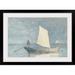 Vault W Artwork 'Sailing a Dory, 1880' by Winslow Homer Painting Print Metal in Blue/White | 40 H x 44 W x 1 D in | Wayfair