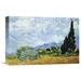 Vault W Artwork 'Wheat Field w/ Cypresses' by Vincent van Gogh Painting Print on Wrapped Canvas in Blue/Green/Yellow | Wayfair