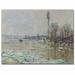 Vault W Artwork The Breakup of Ice, 1880 by Claude Monet - Print on Canvas Metal in Gray | 24 H x 32 W x 2 D in | Wayfair BL0181-C2432GG