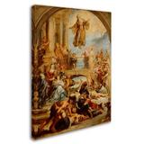Vault W Artwork 'The Miracles Of Saint Francis Of Paola' by Peter Paul Rubens Print on Wrapped Canvas in Green | 24 H x 18 W x 2 D in | Wayfair