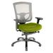 Inbox Zero Adjustable Swivel Mesh Rolling Office Chair Upholstered in Green/Gray | 39.8 H x 27.2 W x 25.6 D in | Wayfair