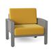 Woodard Metropolis Patio Chair w/ Cushions in Gray | 28.25 H x 36.25 W x 33 D in | Wayfair 3G0406-72-53N-35B