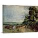 Vault W Artwork 'A Country Road w/ Trees & Figures' by John Constable Painting Print | 22 H x 30 W x 1.5 D in | Wayfair