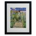 Vault W Artwork "The Artist's Garden at Vetheuil" by Claude Monet Framed Painting Print Canvas in Blue/Green | 20 H x 16 W x 0.5 D in | Wayfair