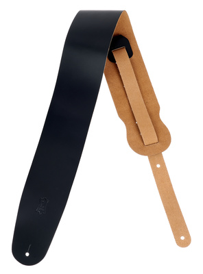 Levys Leather Strap 3,5" BK