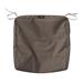 Classic Accessories Ravenna Water-Resistant 19 in. x 19 in. x 3 in. Patio Seat Cushion Slip Cover, Dark Taupe