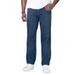 Men's Big & Tall Liberty Blues™ Relaxed-Fit Side Elastic 5-Pocket Jeans by Liberty Blues in Stonewash (Size 72 38)