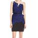 Anthropologie Dresses | Anthro Adelyn Rae Floral Lace Peplum Dress Small | Color: Black/Blue | Size: S