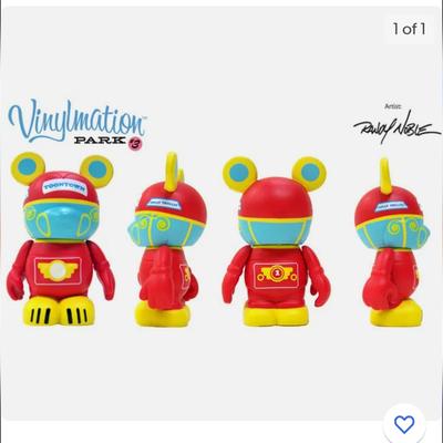 Disney Toys | 3 For $15 Disney Toontown Vinylmation | Color: Red/Yellow | Size: Osbb