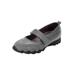 Wide Width Women's CV Sport Basil Sneaker by Comfortview in Grey (Size 10 W)