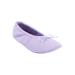 Wide Width Women's The Ana Ballerina Slipper by Comfortview in Soft Iris (Size L W)