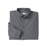 Men's Big & Tall KS Signature Wrinkle-Free Long-Sleeve Button-Down Collar Dress Shirt by KS Signature in Steel (Size 17 35/6)