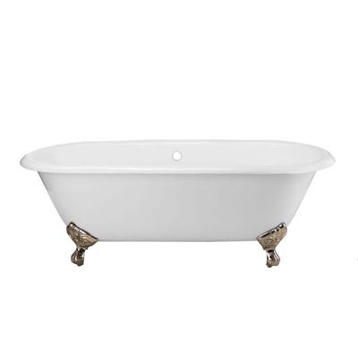 Randolph Morris Kensington 66 Inch Cast Iron Double Ended Clawfoot Tub - No Faucet Drillings RM66DE0BN