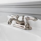 Randolph Morris Teapot Centerset Bathroom Sink Faucet - Metal Lever Handles RMB614ML-BN