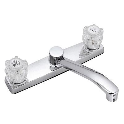 Banner 120 Series Two Handle Kitchen Sink Faucet with 8 Inch Centers - Chrome 121-D