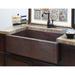 Sierra Copper Hampton 36 Inch Apron Farmhouse Sink - Antique SC-HPT-36-A