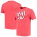 Men's Fanatics Branded Red Washington Nationals Weathered Official Logo Tri-Blend T-Shirt