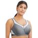 Plus Size Women's Wonderwire® High-Impact Underwire Sport Bra 9066 by Glamorise in Gray (Size 44 D)