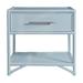 David Francis Furniture Olivia Collection 1 - Drawer Nightstand Wood in Blue | 28 H x 28 W x 20 D in | Wayfair B1025-NS-S151-H302