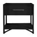 David Francis Furniture Olivia Collection 1 - Drawer Nightstand Wood in Black | 28 H x 28 W x 20 D in | Wayfair B1025-NS-S129-H302