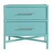 David Francis Furniture Venice Collection 2 - Drawer Nightstand Wood in Blue | 28 H x 28 W x 20 D in | Wayfair B1035-NS-S135-H302