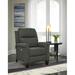 Southern Motion Pep Talk 33" Wide Wing Chair Recliner Faux Leather/Polyester/Chenille/Velvet/Microfiber/Microsuede in Black | Wayfair 1628 159-21