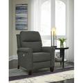 Southern Motion Pep Talk 33" Wide Wing Chair Recliner Faux Leather/Polyester/Chenille/Velvet/Microfiber/Microsuede in Black | Wayfair 61628P 299-04