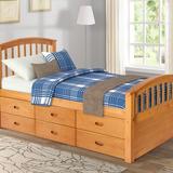 Grovelane Hingham Storage Standard Bed Wood in Brown | 43.77 H x 39.3 W in | Wayfair B0F5E5A3B5914E739124AC278FCE7535