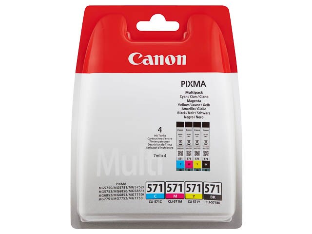 Tinten CANON CLI571 CANON MG5750 TINTE (4) CMYK Image