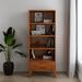 Wade Logan® Agla Bookcase w/ Storage Wood in Brown | 60 H x 24 W x 16 D in | Wayfair 47F7EC86EBEE428E8782C013FBC19AB4