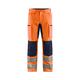 Blaklader 158518115389D124 Arbeitshose mit Stretch, High Vis Orange/Marineblau, Größe D124