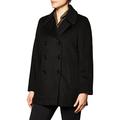 Calvin Klein Women's Double Breasted Peacoat Pea Coat,Blk, 10 UK