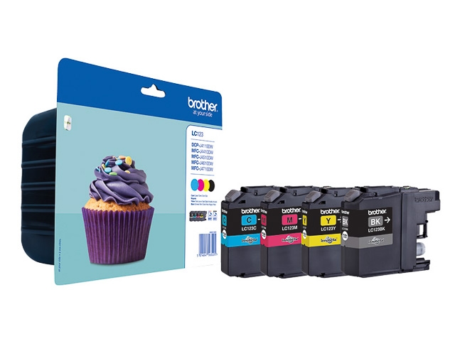 Tinten BROTHER LC123VALBPDR BROTHER MFCJ4510 TINTE(4)ST Image